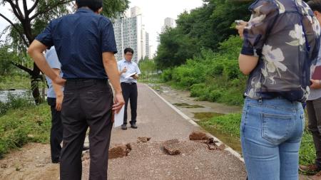 장안 주민불편탐사대, 장마철 집중호우로 인한 피해 점검